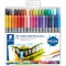 Staedtler Feutres a  double pointe pour ecriture et coloriage, 0.5-0.8 mm et 3 mm & Feutres de coloriage aquarellables a  double