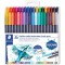 Staedtler Feutres a  double pointe pour ecriture et coloriage, 0.5-0.8 mm et 3 mm & Feutres de coloriage aquarellables a  double