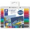 Staedtler Fabric Duo, Feutres a  double pointe pour textiles, Pour creations et marquages personnalises sur tissu, etui plastiqu