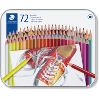 Staedtler 175 M72ST Crayons De Couleur Hexagonaux Sans Bois, Corps En Matiere Plastique Facile a€ Tailler, Boite En M