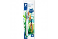 Staedtler Pinceau a reservoir d'eau en nylon resistant, Ideal pour les crayons aquarellables, Touffe ronde et fine,