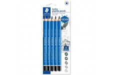 Staedtler Mars Lumograph Jumbo, Crayons a papier gros module de haute qualite pour ecriture et dessin, etui blister