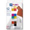 Staedtler FIMO Leather, Assortiment de 12 demi-pains de pate FIMO a  effet cuir aux couleurs assorties, Pate a  modeler durcissa