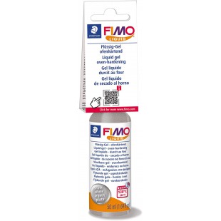 Staedtler FIMO Liquid, Gel fluide gris pour pate FIMO durcissant au four, Pour techniques de collage et jointoiement, Flacon de 