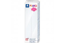 Staedtler FIMO Soft, Pate a  modeler blanche durcissant au four, Pour debutants et artistes, Souple et facile a  demouler, Pain 