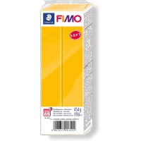 Staedtler FIMO Soft, Pate a  modeler tournesol durcissant au four, Pour debutants et artistes, Souple et facile a  demouler, Pai