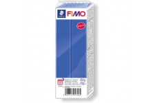 Staedtler FIMO Soft, Pate a  modeler bleu brillant durcissant au four, Pour debutants et artistes, Souple et facile a  demouler,