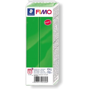 Staedtler FIMO Soft, Pate a  modeler vert tropique durcissant au four, Pour debutants et artistes, Souple et facile a  demouler,
