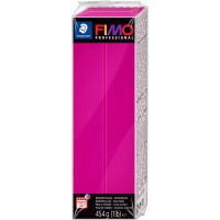 Staedtler FIMO Professional, Pate a  modeler magenta pur facon argile durcissant au four, Pour specialistes et artistes experts,