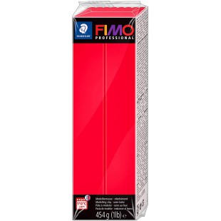 Staedtler FIMO Professional, Pate a  modeler rouge classique facon argile durcissant au four, Pour specialistes et artistes expe
