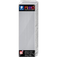 Staedtler FIMO Professional, Pate a  modeler gris dauphin facon argile durcissant au four, Pour specialistes et artistes experts