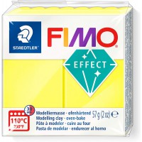 Staedtler FIMO Effet Neon, Bloc de 57g de Pate a  Modeler, Couleur Jaune, Effet Durcissant au Four, Compatible avec FIMO Effet C