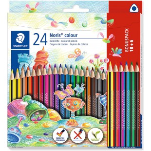 Staedtler Crayon de couleur Noris triangulaire 187 C18P1 multicolore (pas de possibilite de choisir la couleur) 1 pc(s)