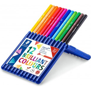 Staedtler- Lot de 12 Crayons de Couleur Ergosoft, 157 SB12P