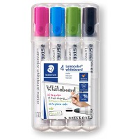 Staedtler Lumocolor 351, Marqueurs pour tableau blanc effacables a sec, Sans xylene ni toluene et quasi-inodore, Poi