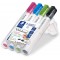 Staedtler Lumocolor 351, Marqueurs pour tableau blanc effacables a sec, Sans xylene ni toluene et quasi-inodore, Poi