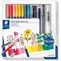 Staedtler 61 3001-1 design Journey ensemble D'Aquarelles Motif Floral