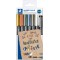 Staedtler Metallic Marker, Feutres metalliques a pointe pinceau pour loisirs creatifs et ecriture stylisee, Encre p