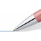 Staedtler Triplus 444, Stylo-bille triangulaire rose de haute qualite, Encre de couleur bleue et pointe de taille moy