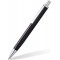 Staedtler Triplus 444, Stylo-bille triangulaire gris anthracite de haute qualite, Encre de couleur bleue et pointe de