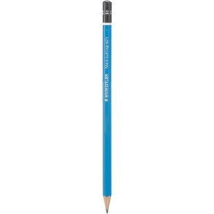 Staedtler - Mars Lumograph 100 - Crayon Graphite 3B, Bleu