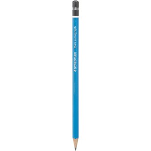 Staedtler - Mars Lumograph 100 - Crayon Graphite 3B, Bleu