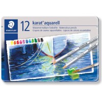 Staedtler Karat Aquarell, Crayons de couleur aquarellables de qualite professionnelle, Grande miscibilite des couleu