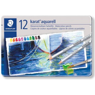Staedtler Karat Aquarell, Crayons de couleur aquarellables de qualite professionnelle, Grande miscibilite des couleu