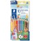 Staedtler 128NC10 Pack de 10 Crayons de couleur triangulaires Assortis + Taille crayon