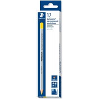 Staedtler Lumocolor Omnichrom, Crayons jaunes non-permanents pour marquage sur la plupart des surfaces, Effacables a