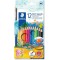 Staedtler Noris Aquarell, Crayons de couleur aquarellables avec systeme anti-casse, Utilisables a sec ou l'eau, etu
