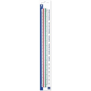 Mars 561 - Blister 1 Regle a€ echelle De Reduction Plastique 6 Biseaux 1: 100/1: 200/1: 250/1: 300/1: 400/1: 500