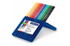 STAEDTLER ERGOSOFT 157 ETUI RIGIDE DE 12 CRAYONS DE COULEURS 157SB12