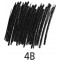 Staedtler 100B-4B Mars Lumograph Crayon a papier Noir Durete 4B
