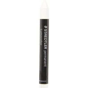 Lot de 12 : Staedtler - LumoColor Omnigraph 236 - Craie Industrielle Permanente Blanche