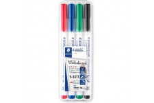 Staedtler Lumocolor 301, Feutres pour tableau blanc effacables a  sec, Sans xylene ni toluene et quasi-inodore, Pointe ogive de 