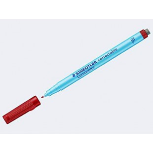 STAEDTLER Lumocolors marqueur non permanent correctable 305F Pte Moy. 0,6mm Rouge