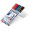 STAEDTLER® Lot de 6 stylos OH Lumocolor® 311, S non permanent, 0,4 mm, couleur de la tige: gris, couleur de l'encre (6 pieces), 