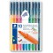 Staedtler Triplus Color, Feutres de coloriage de haute qualite, Pointe moyenne de 1 mm, etui chevalet avec 10 couleurs lumineuse