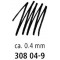 Staedtler - Pigment liner 308 - Feutre pointe calibree 0.4 mm noir