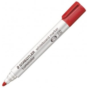 Staedtler - LumoColor 351 - Marqueur Effacable a Sec Pointe Ogive 2 mm Rouge