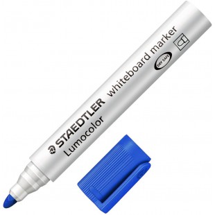 Staedtler - LumoColor 351 - Marqueur Effacable a Sec Pointe Ogive 2 mm Bleu