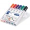 Staedtler Lumocolor 351, Marqueurs pour tableau blanc effacables a  sec, Sans xylene ni toluene et quasi-inodore, Pointe ogive d