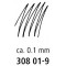 Staedtler - Pigment Liner 308 - Feutre Pointe Calibree 0.1 mm Noir