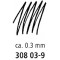 Staedtler - Pigment Liner 308 - Feutre Pointe Calibree 0.3 mm Noir