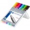 Staedtler Triplus Fineliner, Feutres a pointe extra-fine pour ecriture et contours, etui chevalet avec 10 couleurs 