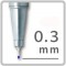 STAEDTLER triplus fineliner 334 - Polybag 6 feutres pointe superfine 0,3 mm noir