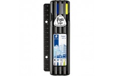 Staedtler Triplus Mobile Office, Trousse portative incluant fineliner, stylo-bille, porte-mine et surligneur, Pour e