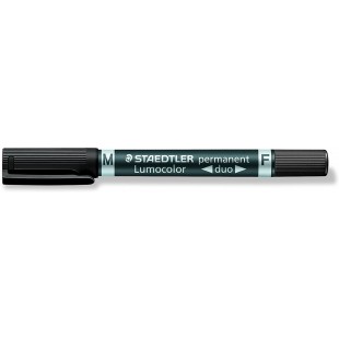 Staedtler 949319 Feutre permanent double pointe Noir