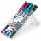 Staedtler Lumocolor 348, Feutres indelebiles a double pointe, Pointe moyenne de 1.5 mm et pointe fine de 0.6 mm, et